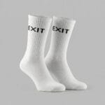 EXIT - White Premium Long Socks (3 Pairs)