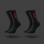 EXIT - Black Premium Long Socks (3 Pairs) - Image 3