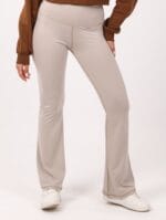 Shechick Beige ActiveFit Wide Leg Leggings - Image 3
